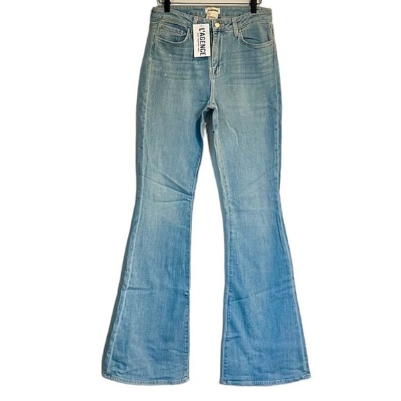NWT L'AGENCE Bell High Rise Flare Jean in Blue Cloud - Size 29 - Picture 2 of 9